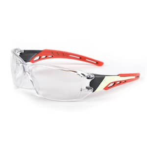 React 111 Red Safety Glasses, TruGlow Technology - ANSI Compliant
