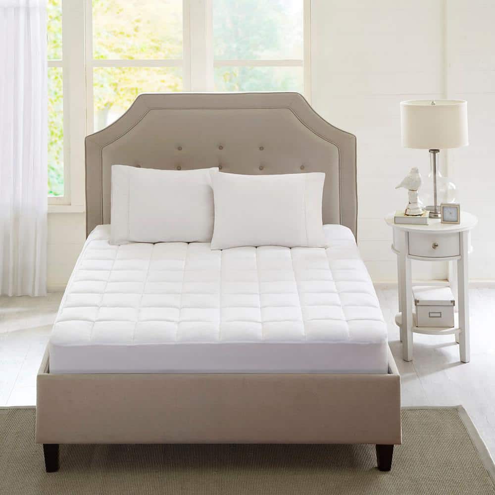 Comfort 14 in. King 3M Microfiber Mattress Pad, Antimicrobial and Hypoaller