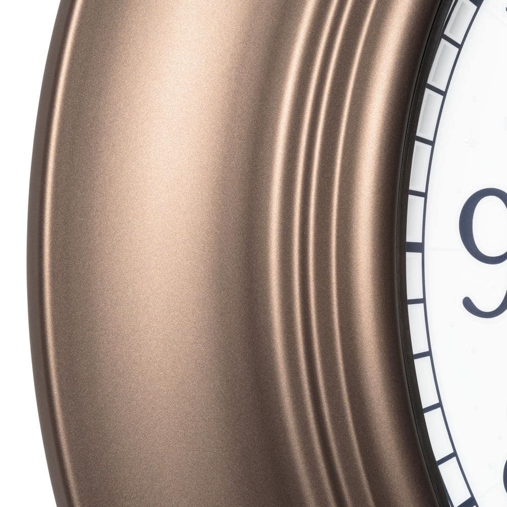 Bronze 21" Indoor/Outdoor Quartz Clock with Lighted Sun & Moon Dial