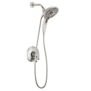 Tetra 1-Handle Wall-Mount Shower Trim Kit in Lumicoat Stainless (Valve Not Included)