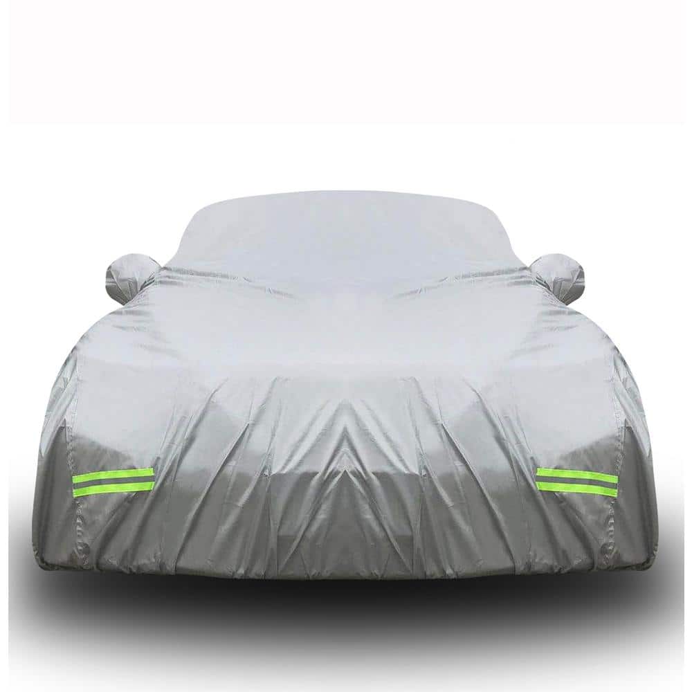 Car Covers, Auto Vehicle Covers for Indoor Grey Cheap Car Cover Dust-Proof  Anti Bird Dropping Tree Leaves Windproof Car Tarp 200