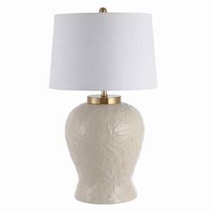 cream colored ceramic table lamps