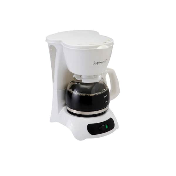 Continental Electrics 4-Cup Coffeemaker in White
