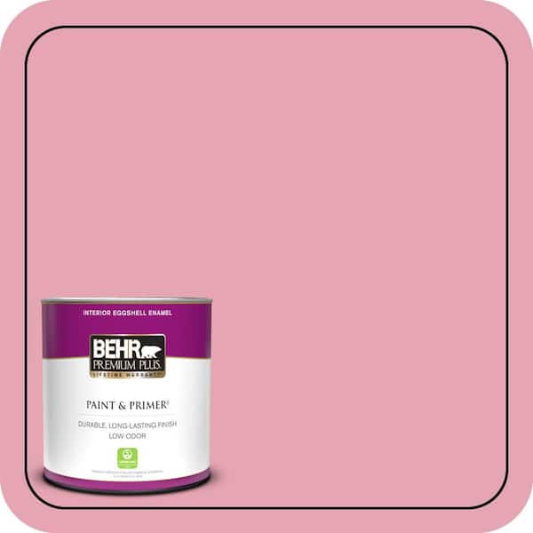 BEHR PREMIUM PLUS 1 qt. #P140-3 Love at First Sight Eggshell Enamel Low Odor Interior Paint & Primer