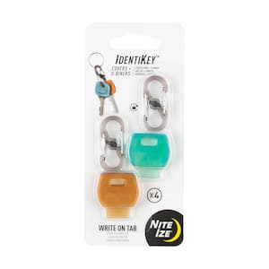 3-Pack of 4 Nite Ize IdentiKey Covers+Locking S-Biner Keychain Clips Assorted 