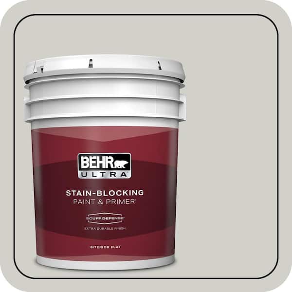 BEHR ULTRA 5 gal. Home Decorators Collection #HDC-NT-17G Polar Fox Extra Durable Flat Interior Paint & Primer