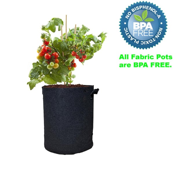 7 Gallon Bags Breathable Fabric 10 Pack Fabric Plant Pots Grow Bags w/ Handles 