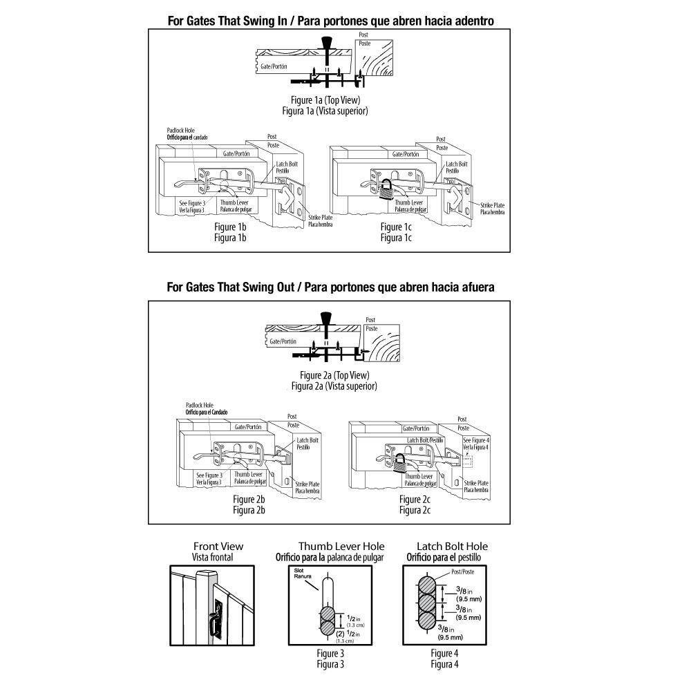 Buy Black Heavy Duty Gate Thumb Latch Online at Lowest Price in India