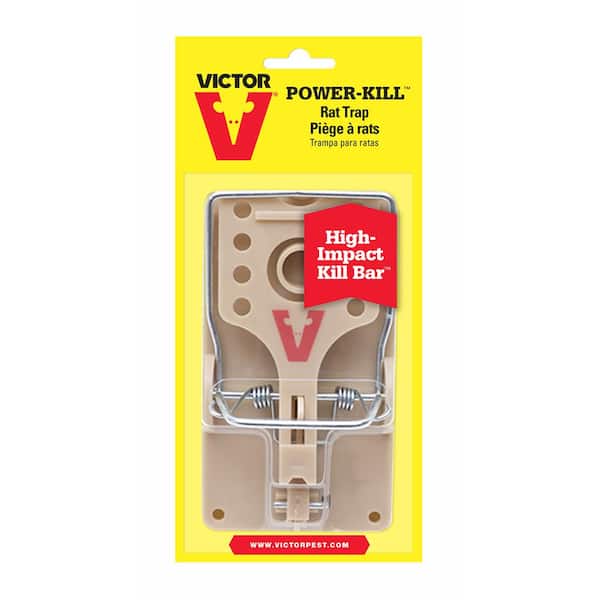 Victor Outdoor and Indoor Power-Kill Instant-Kill Rat Trap - Quick, Humane,  Easy-to-Use M144 - The Home Depot