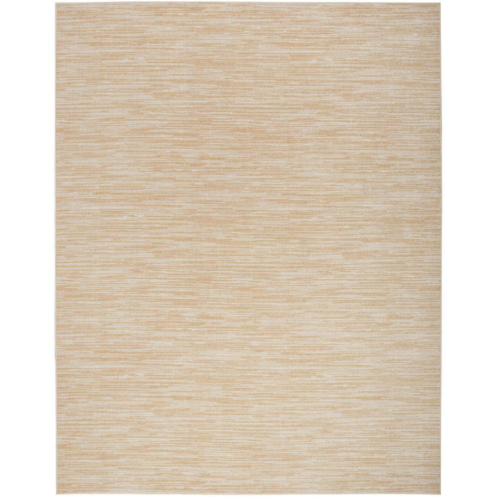 Nourison Home Nourison Essentials Ivory Gold 8 ft. x 10 ft. Abstract Contemporary Indoor/Outdoor Area Rug