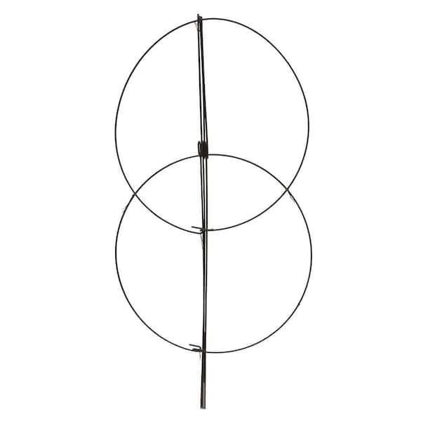 Vigoro 36 in. H x 18 in. W Metal Double Plant Support