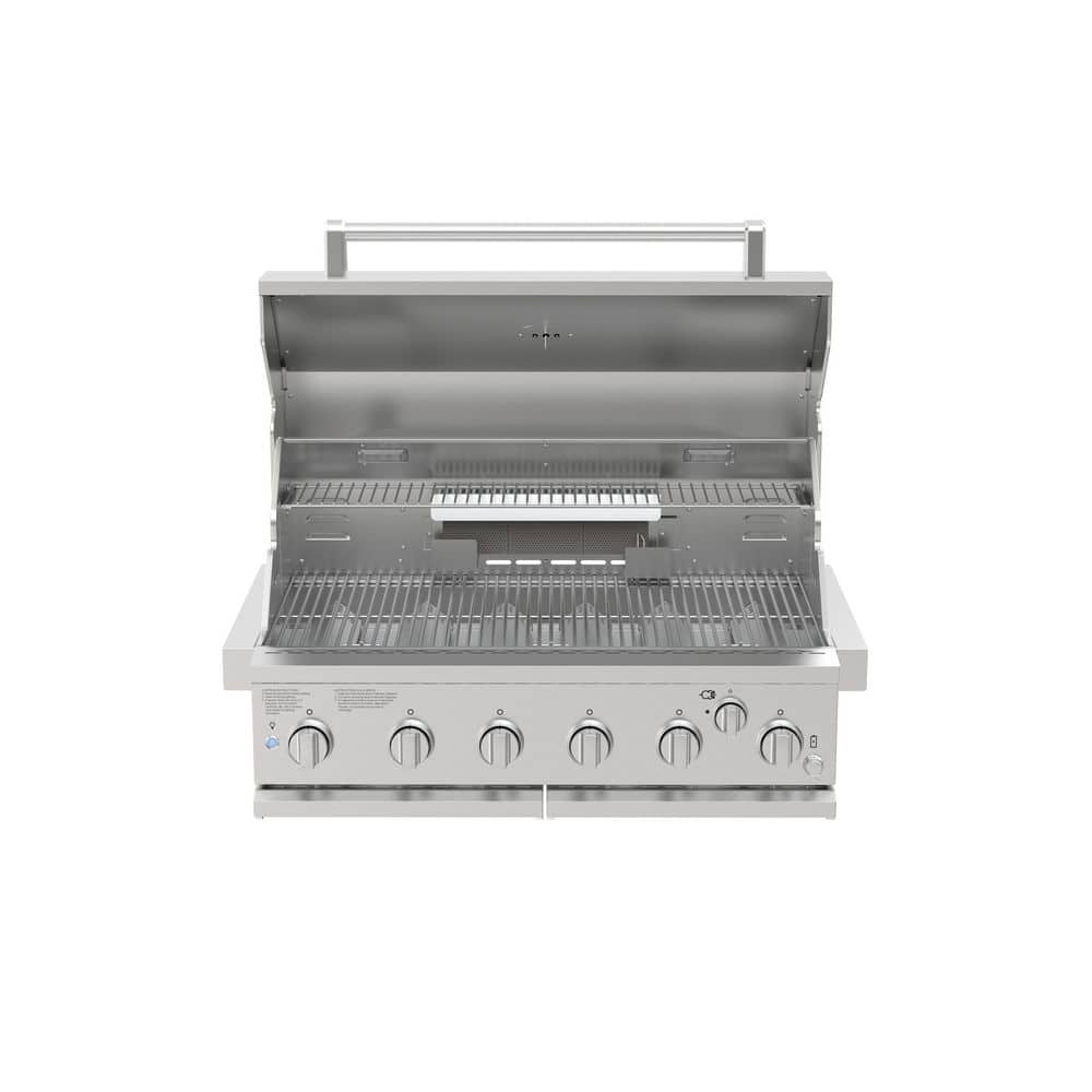 Spire 36-Inch Stainless Steel Built-In 6-Burner Natural Gas Grill