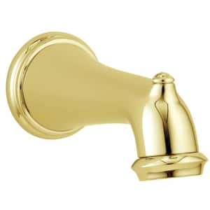 Victorian Non-Diverter Tub Spout in Polished Brass