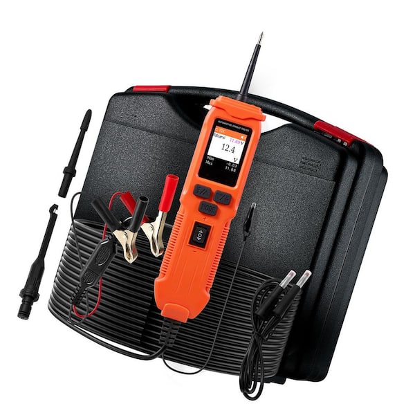 Automotive Circuit Tester, 8-35 DCV, TFT Display, Lighting, 19.7 ft. Cable, 2-in-1 Electrical Finder, Power Probe Tester