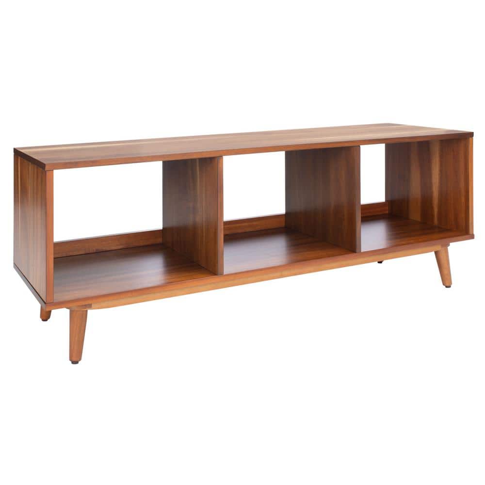 Cricket Retro Chic Open Shelf Mahogany Media Stand - Natural Acacia