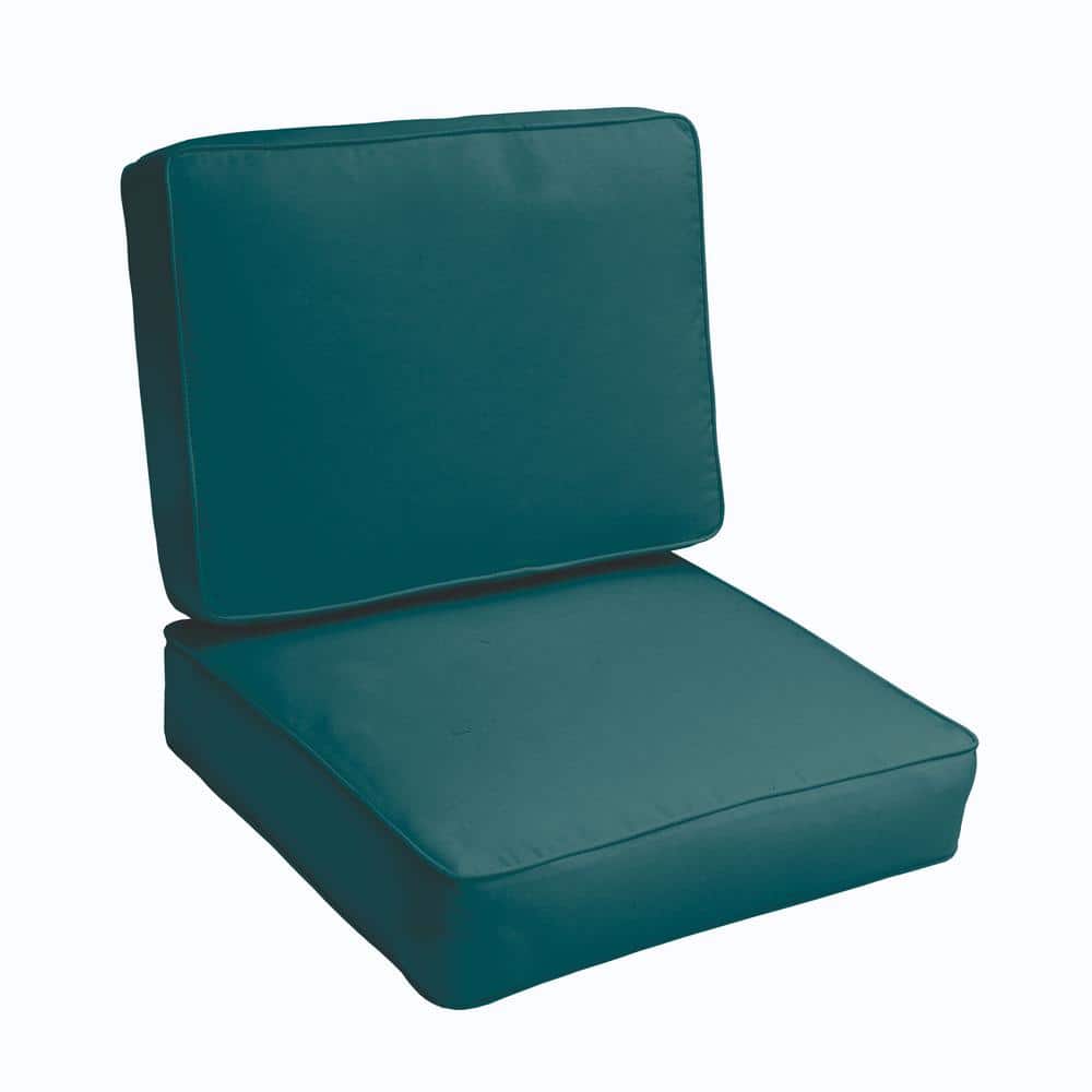 23.5 in. x 23 in. x 5 in. Deep Seating Outdoor Corded Cushion Set in Solid 