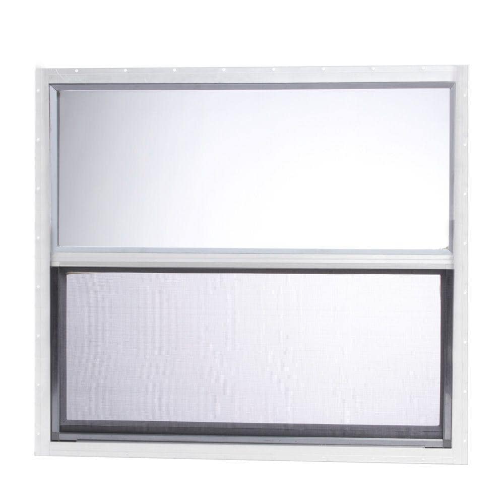 TAFCO WINDOWS 30 In. X 27 In. Mobile Home Single Hung Aluminum Window ...