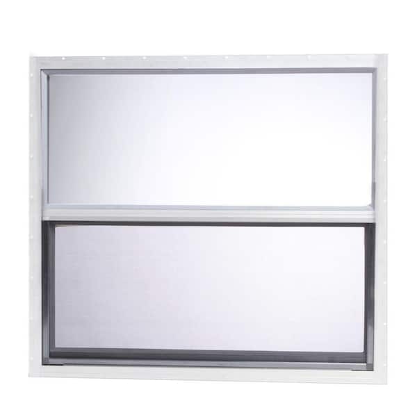 TAFCO WINDOWS 30 in. x 27 in. Mobile Home Single Hung Aluminum Window - White