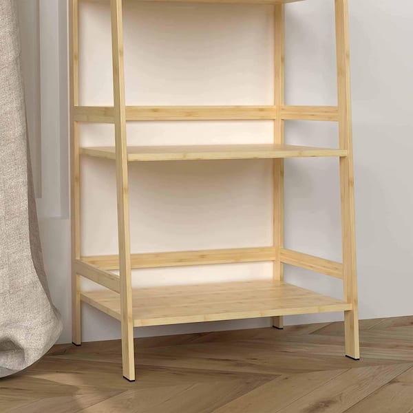 VIVIJASON 5 Tier Corner Shelf – Modern Wall Corner Storage Rack Plant Stand  Small Bookshelf - Freestanding Ladder Shelf Display Organizer for Living