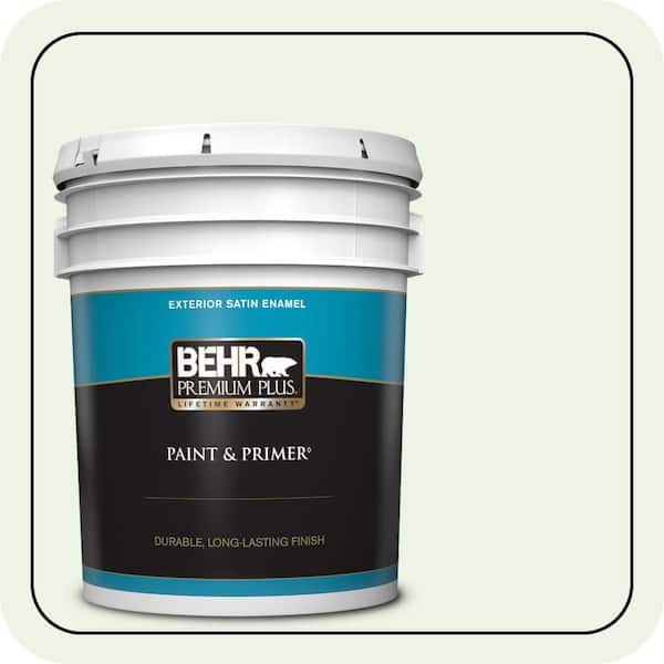 BEHR PREMIUM PLUS 5 gal. #440A-1 Parsnip Satin Enamel Exterior Paint & Primer