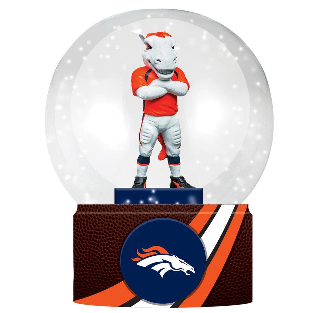 Evergreen Enterprises Denver Broncos 5 in. Multicolor Glass Tabletop Snow Globe