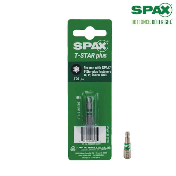 SPAX T20 1/4 in. Steel T-Star Plus Driver Bit