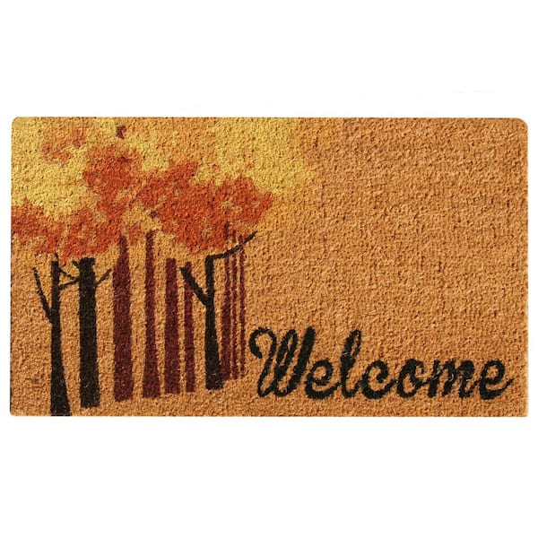 Rubber-Cal Fall Colors 18 in. X 30 in. A Welcome Fall Doormat