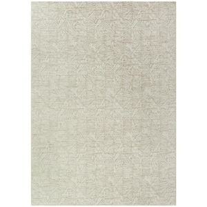 Pauling White 8 ft. x 10 ft. Abstract Indoor/Outdoor Area Rug