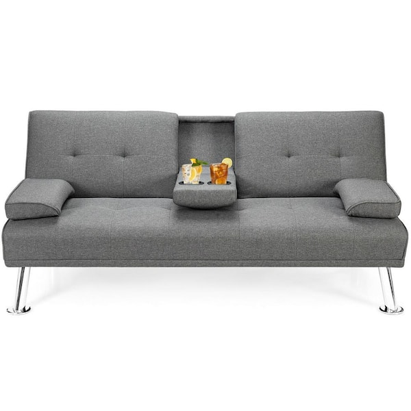 Reviews For Forclover 66 In Light Gray, Twin 66 1 Convertible Sofa