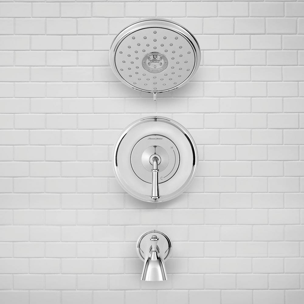 Polished Chrome Wall Mounted Tub and Shower Trim Kit