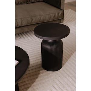 Daisy 16 in. x 16 in. x 20 in. Round Contemporary Aluminum Accent Table