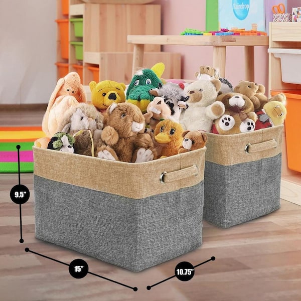 Sorbus Collapsible Fabric Storage Bins for Shelves 6 Pack with 2