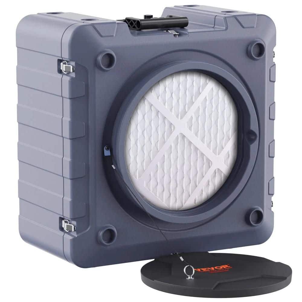 166 sq. ft. 550 CFM HEPA Air Scrubber Commercial Air Purifier in Gray with 3-Stage Filtration for Home, Industrial price history on PriceWatchPro