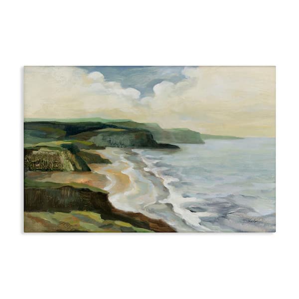 Irish Coast Cliffs by Silvia Vassileva Unframed Graphic Art Print Nature 30 in. x 45 in.