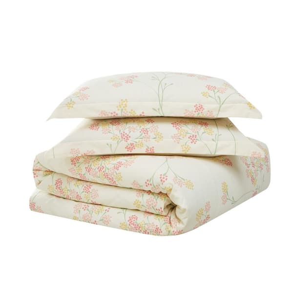 Brooklyn Loom Vivian 3-Piece Multi-Colored Cotton King Comforter Set