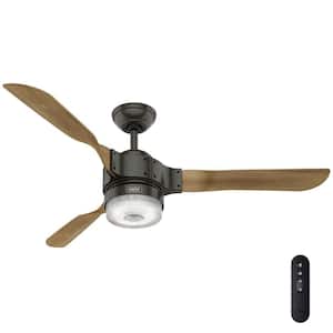 Apache Wifi Enabled Apple HomeKit/Google Home/Alexa 54 in. Indoor Noble Bronze Ceiling Fan with Light Kit and Remote