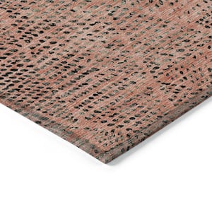 Chantille ACN591 Salmon 5 ft. x 7 ft. 6 in. Machine Washable Indoor/Outdoor Geometric Area Rug