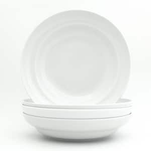 Essential 9 in. White Pasta Bowl Set (4-Piece)