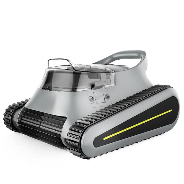 Robotic Pool Vacuum, Cordless Pool Vacuum Robot for Above Ground and Inground Pools Wall Floor Waterline Cleaning