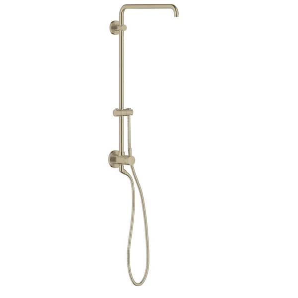 GROHE Bare Euphoria Retrofit 1-Jet Shower System in Brushed Nickel InfinityFinish