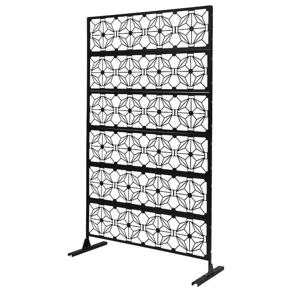 YIYIBYUS Outdoor Privacy Screens and Panels for Patio Metal Privacy Fence Screen with Freestanding Decorative Room Divider