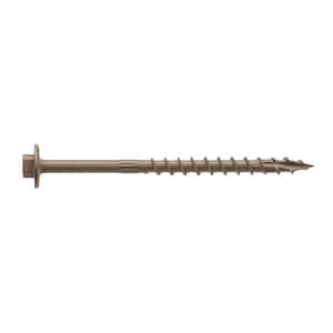 0.195 in. x 4 in. 5/16 Hex, Washer Head, Strong-Drive SDWH Timber-Hex Wood Screw, DB Coating in Tan (50-Pack)