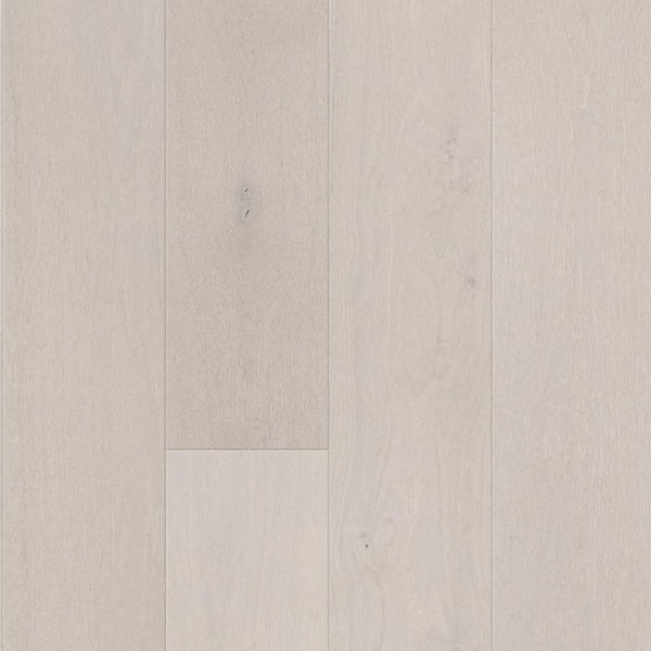 Moonstone Oak 1/2 in. T x 7.4 in. W Tongue and Groove Wire Brushed Engineered Hardwood Flooring (28.06 sq. ft. / case)