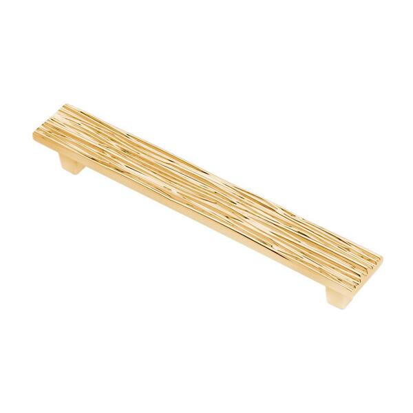 Wisdom Stone River 5 in. Polished Gold Cabinet Pull