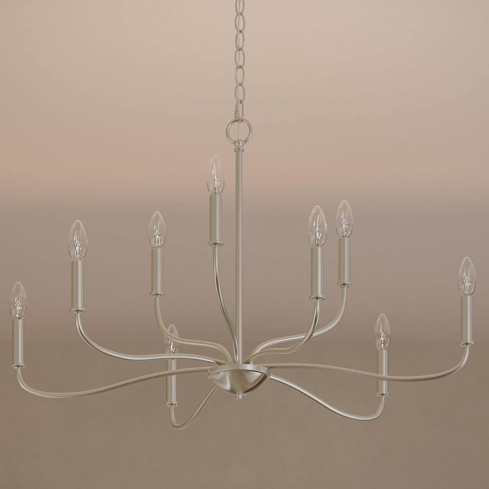 Ilia 60-Watt 9-Light Brushed Nickel 2-Tier Transitional Chandelier price history on PriceWatchPro