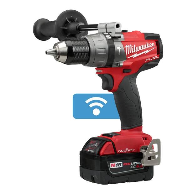 Milwaukee - M18 FUEL ONE-KEY 18V Lithium-Ion Brushless Cordless Hammer Drill/Impact Driver Combo Kit w/(2) 5.0Ah Batteries, Case