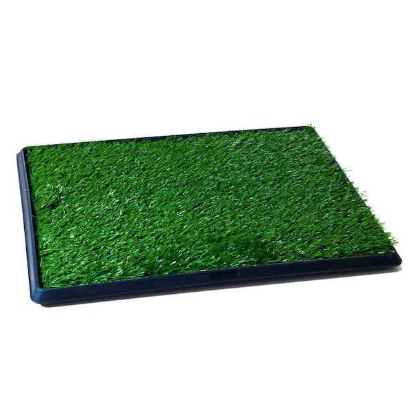 18" Pet Potty Trainer Grass Mat Dog Puppy Training Pee Patch Pad Indoor Outdoor 