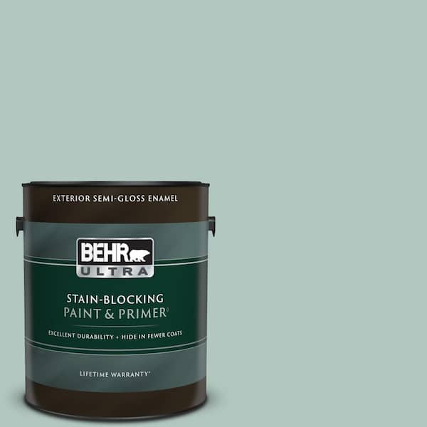 BEHR ULTRA 1 gal. #S430-2 Fresh Tone Semi-Gloss Enamel Exterior Paint & Primer