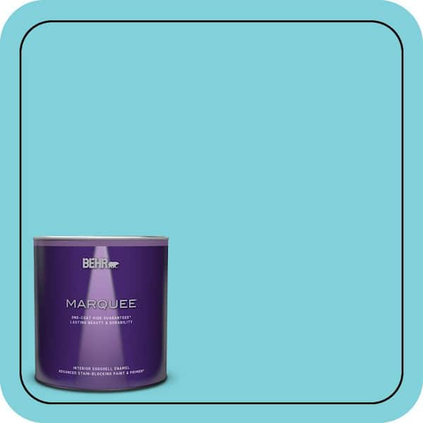 BEHR MARQUEE 1 qt. #P470-3 Sea of Tranquility Eggshell Enamel Interior Paint & Primer