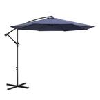 Nuu Garden Outdoor Sunshade 10 Ft. Cantilever Umbrella With Cross Base ...